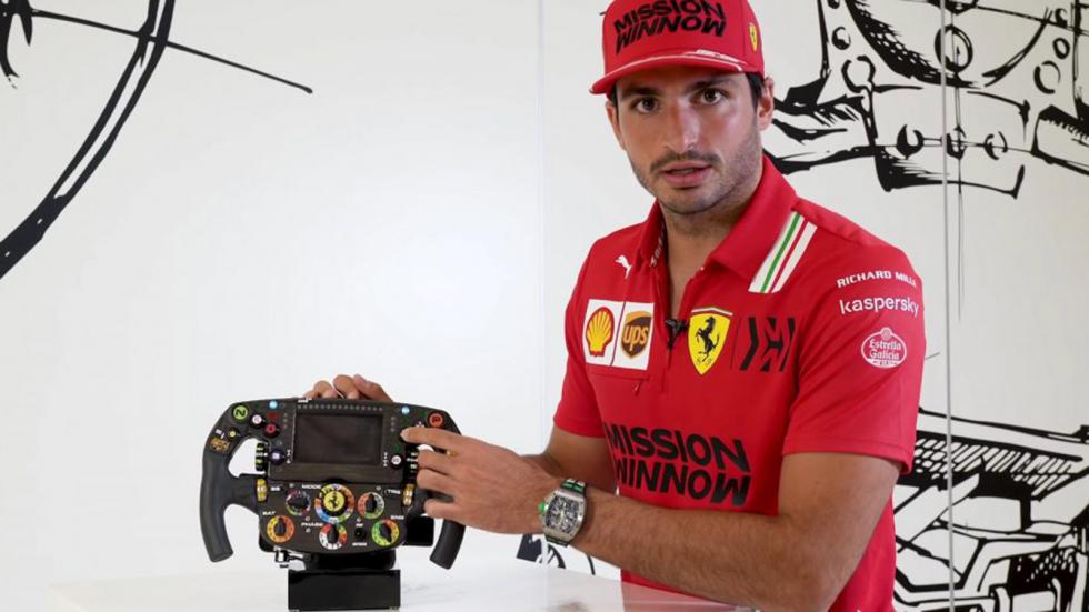 Έτσι λειτουργεί το τιμόνι της Ferrari στη F1 (+vid)